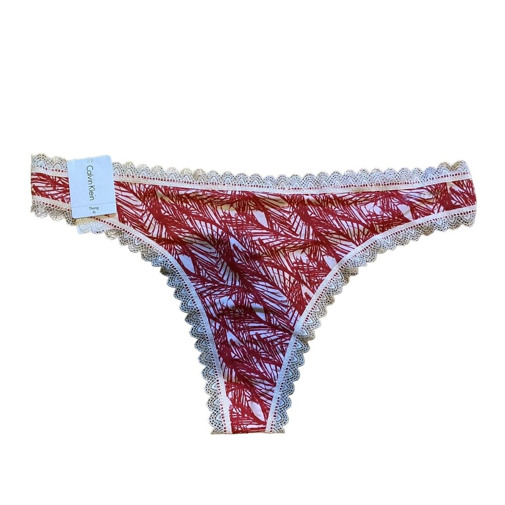 Calvin Klein Radiant Lace Thong - XL